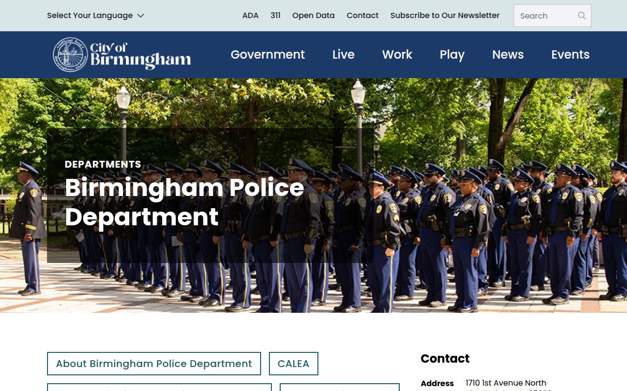 Birmingham Police Department inmate search resources