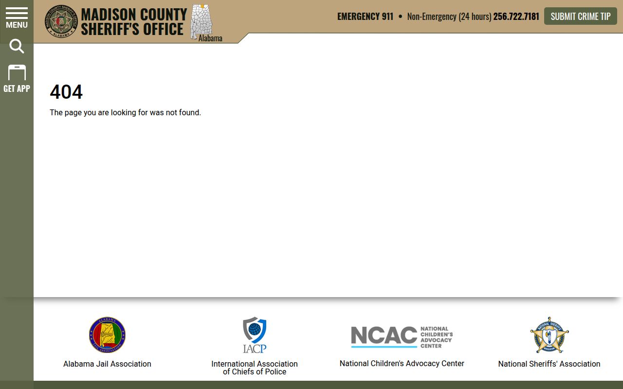 Madison County Sheriff inmate roster search portal