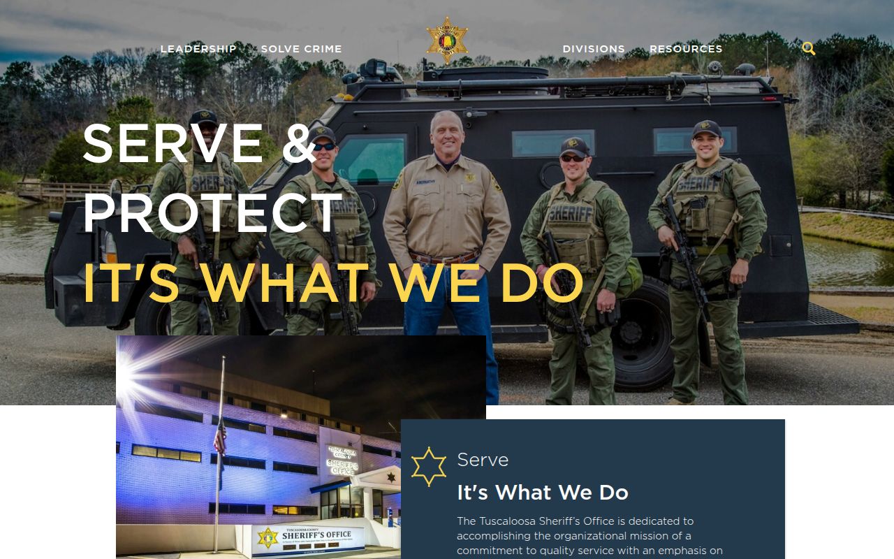 Tuscaloosa County Sheriff inmate search serving Tuscaloosa residents